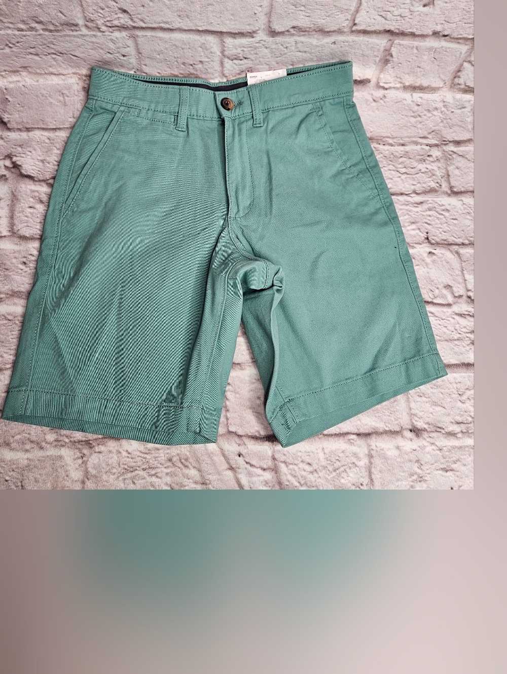 Sonoma Flat Front Shorts Green Size 28 9 Inch Inseam New
